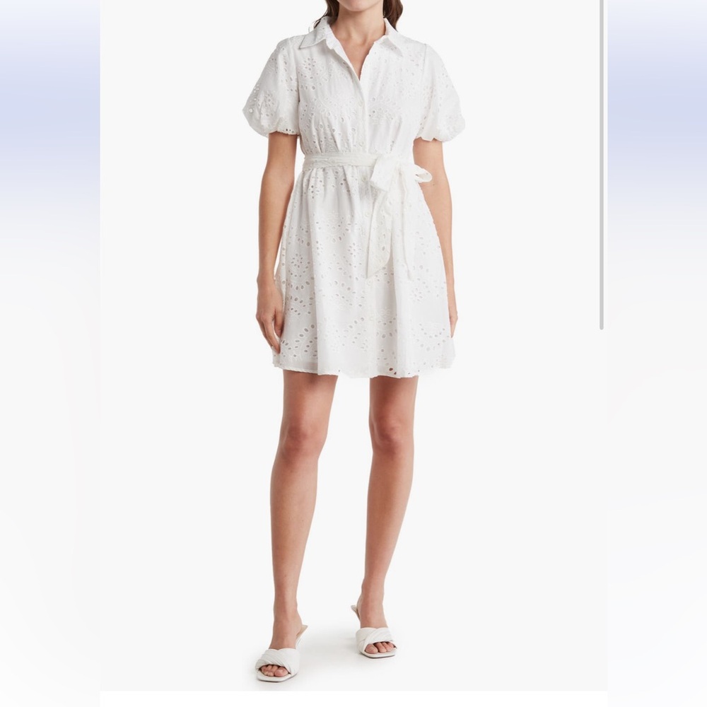 Sam Eldeman high neck‎ embroidered dress